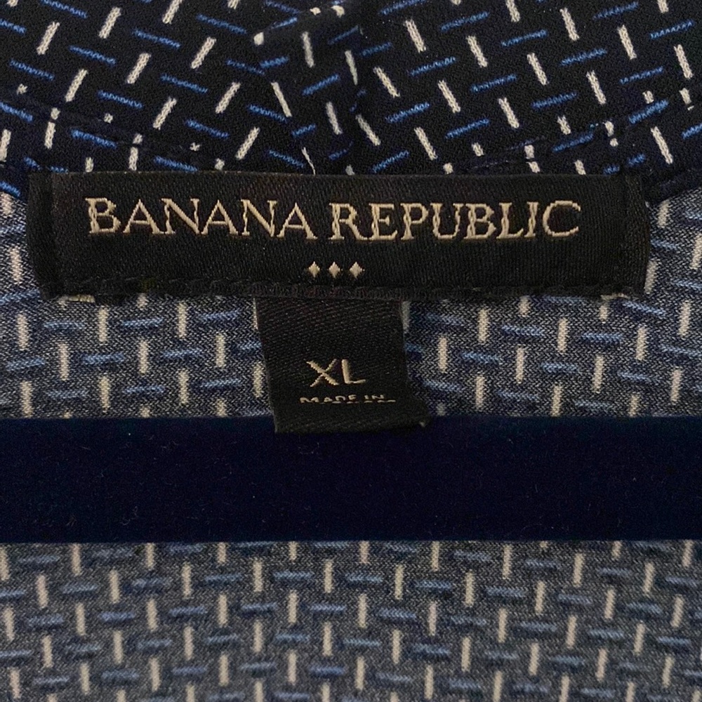 Banana Republic Navy, Blue and white Size XL long sleeve top. - Picture 2 of 5